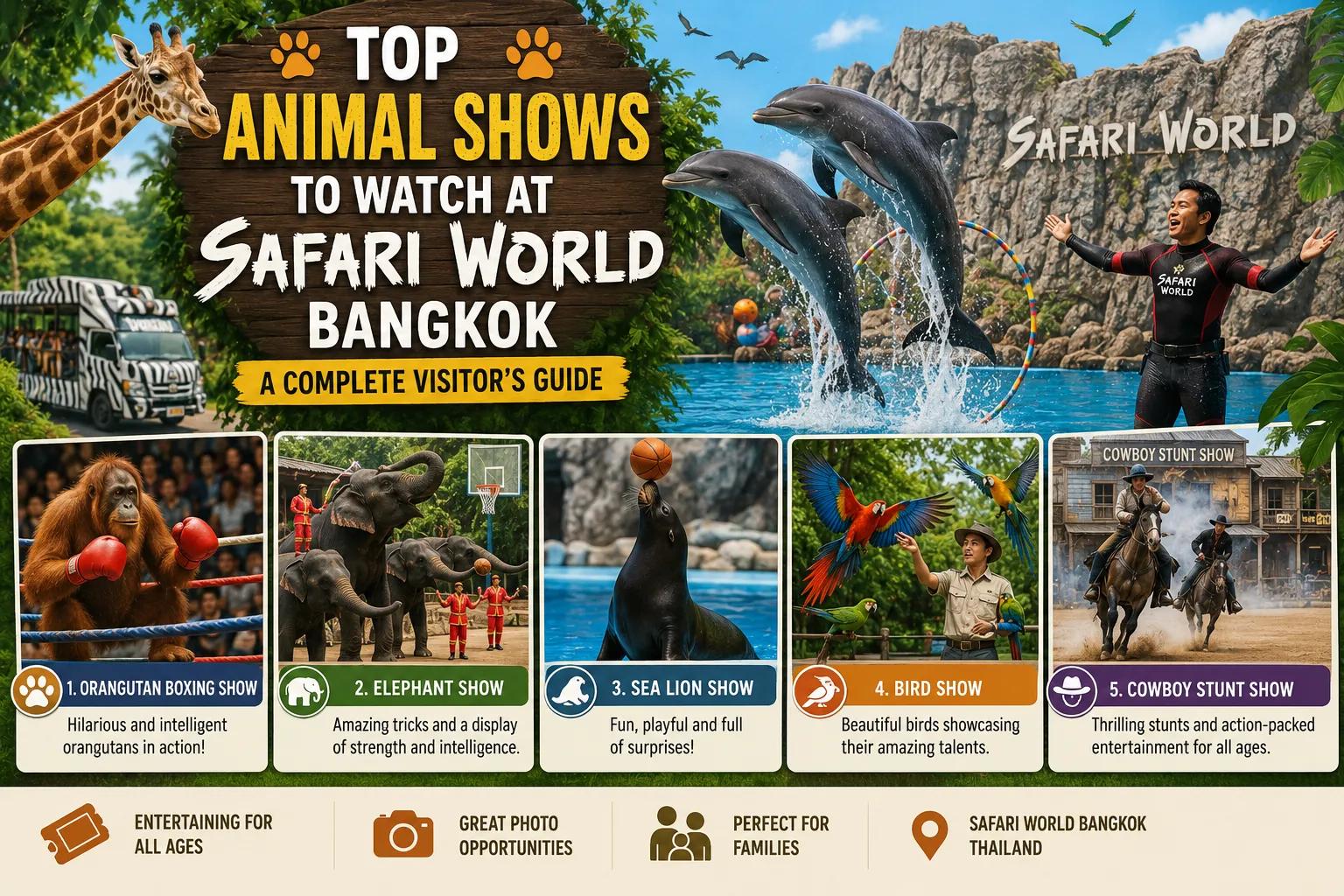 Top Animal Shows to Watch at Safari World Bangkok: A Complete Visitor’s Guide